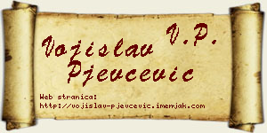 Vojislav Pjevčević vizit kartica